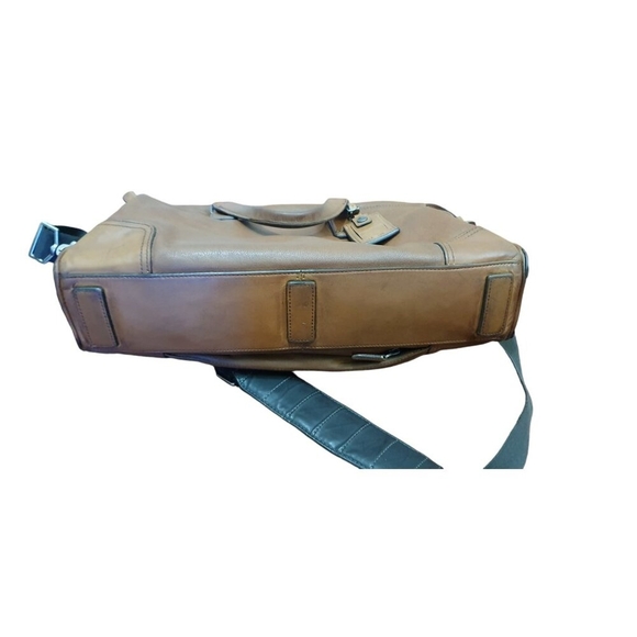 Tumi Beacon Hill Irving Slim Briefs Business Tan Leather Messenger Bag - Picture 11 of 16